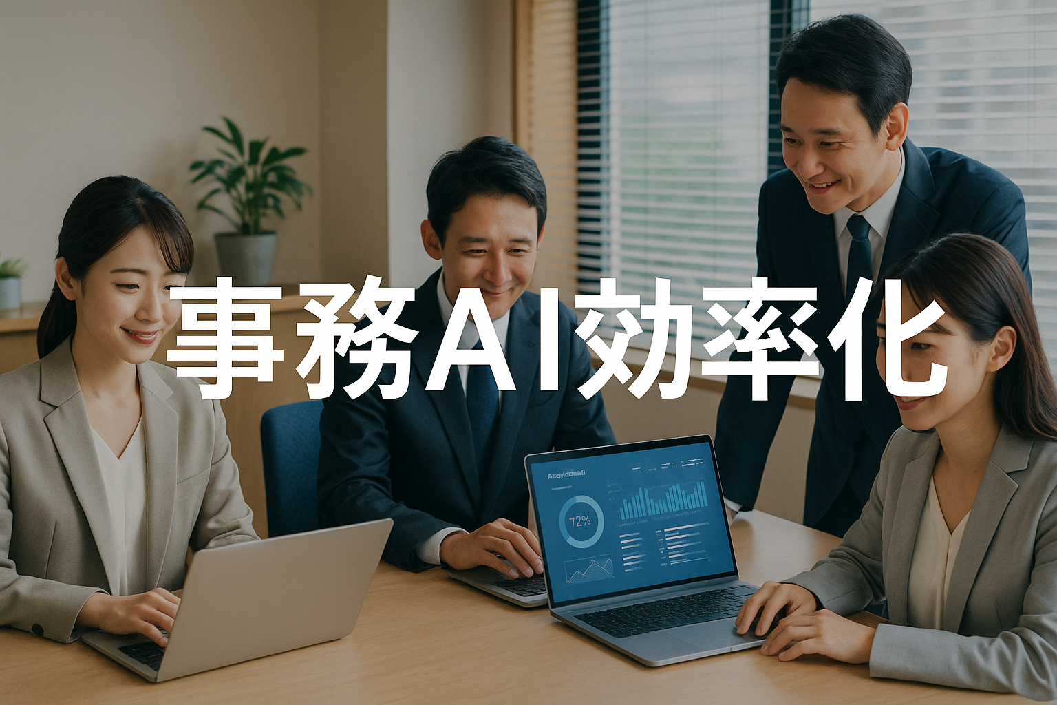 中小企業の事務AI効率化3手順で月20時間削減