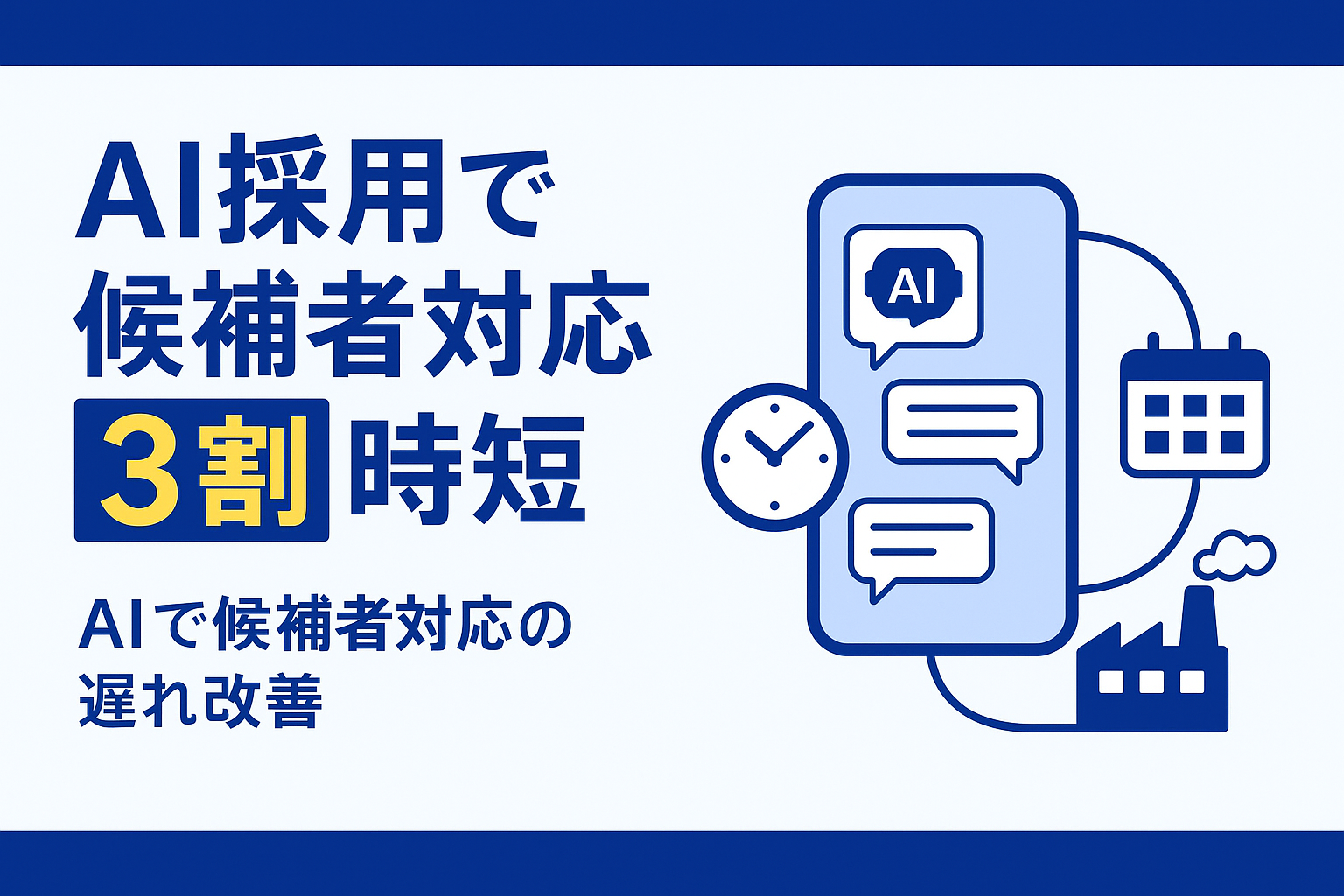 AI採用候補者対応で3割時短