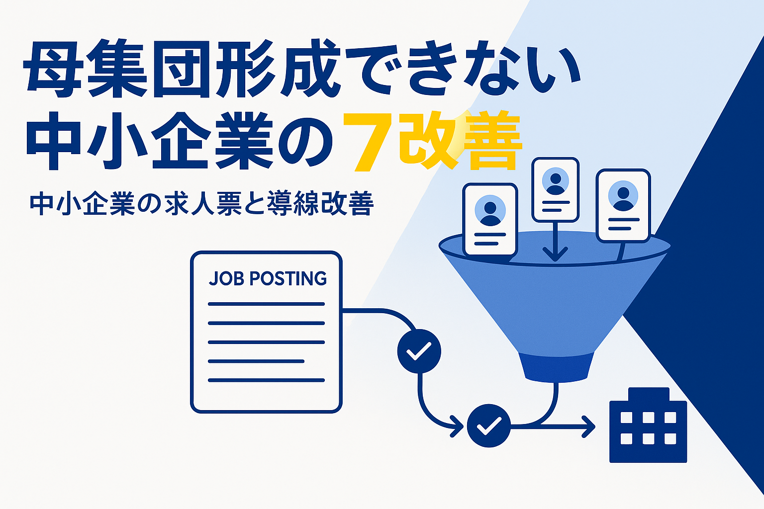 母集団形成できない中小企業の7改善
