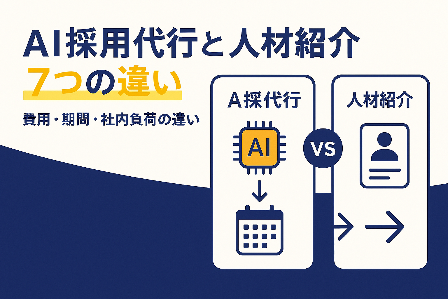 AI採用代行と人材紹介の違い7選
